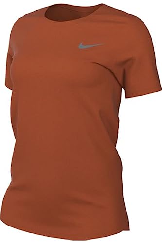 Nike Women's Dri FIT Short Sleeve T-Shirt Medium Orange