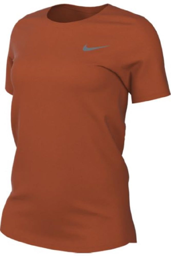 Nike Women's Dri FIT Short Sleeve T-Shirt Medium Orange