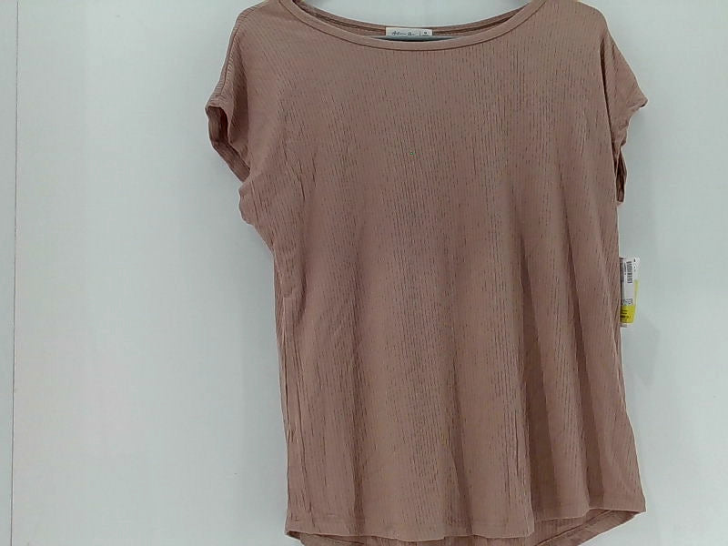 shopper beats Women's Medium Short Sleeve Beige Blouse Active USA