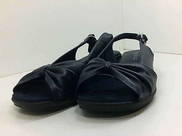 Easy Street Womens 30-5290 Sandals Color Navy Blue Size 8.5 Pair of Shoes