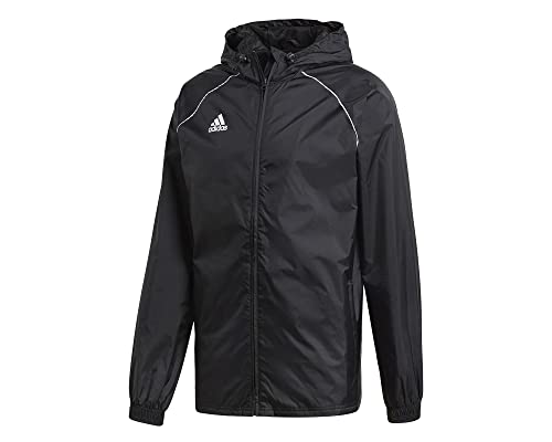 Adidas Core 18 Men's Rain Jacket - Black/White Medium