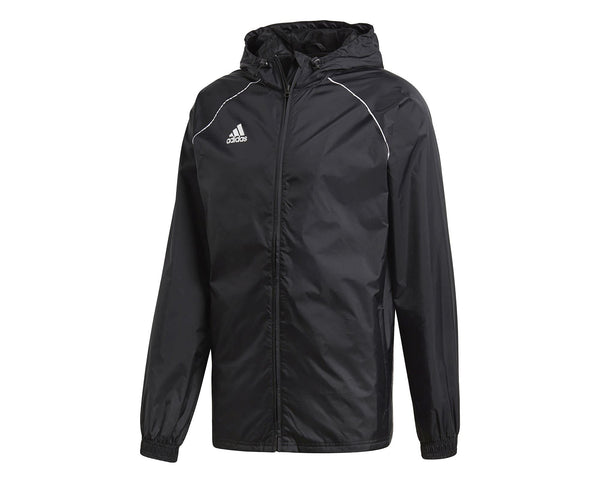 Adidas Core 18 Men's Rain Jacket - Black/White Medium