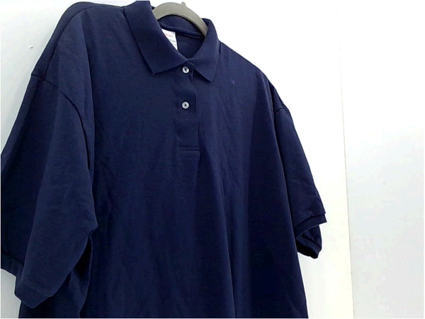 Hanes Mens Short Sleeve Polo Shirt Color Royal Blue Size XLarge