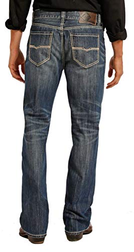 Rock & Roll Denim Relaxed Straight Bootcut Jeans 38W X 34L