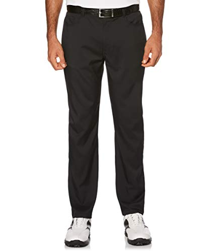 Pga Tour Men's Flat Front Comfort Stretch Golf Pant 5 Pocket Caviar 34w X 30l