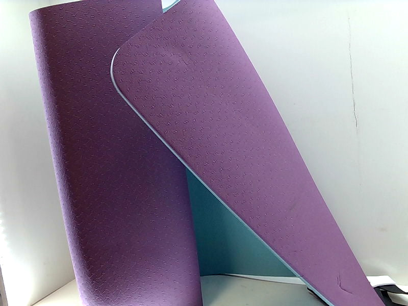 Non-Slip Purple and Blue Yoga Mat for Home Exercise