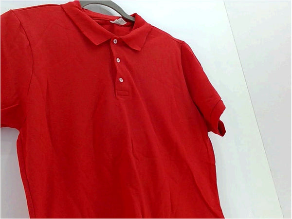 Jerzees Womens Polo Regular Short Sleeve Polo Color Red Size Large Tops