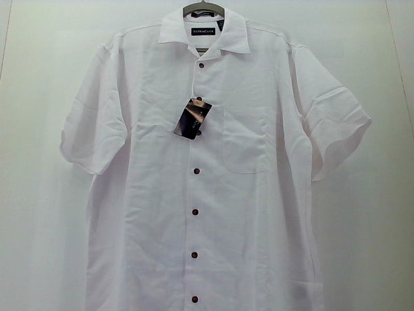 Ultraclub Unisex White Camp Shirt Small