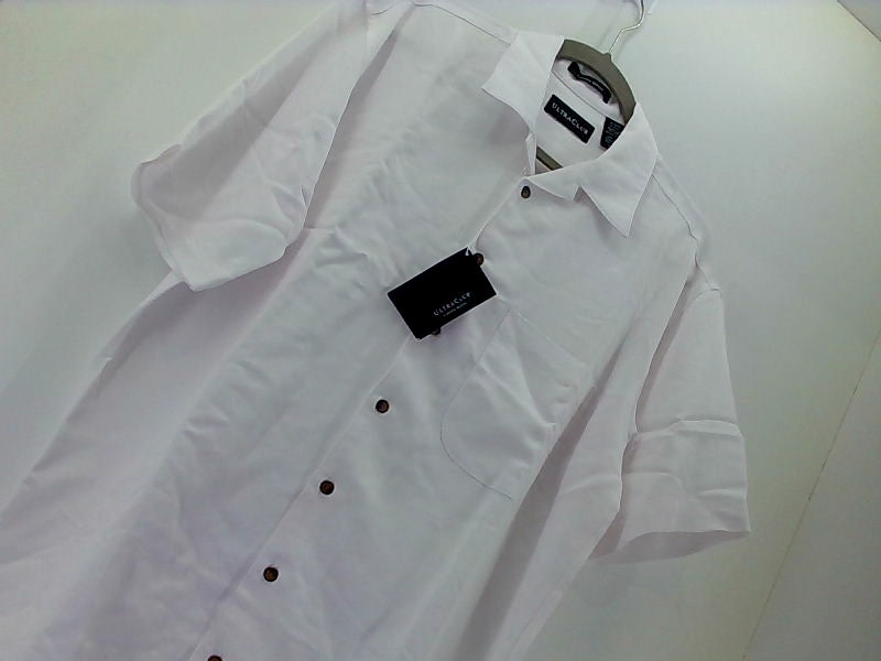 Ultraclub Unisex White Camp Shirt Small