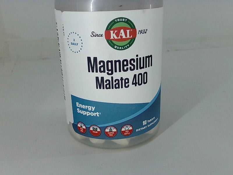 KAL Magnesium Malate 400 Energy Support Supplement 90 Tablets