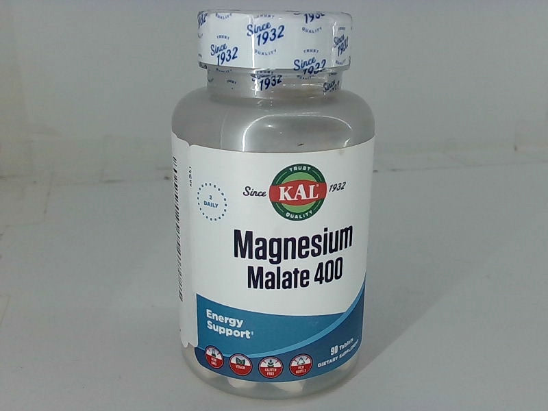 KAL Magnesium Malate 400 Energy Support Supplement 90 Tablets