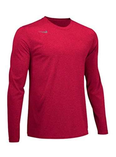 Nike Men's Team Legend Long Sleeve Training Top - University Red/Cool Grey - 727980-657 - Sz. Large Color University Red/Cool Grey Size Large