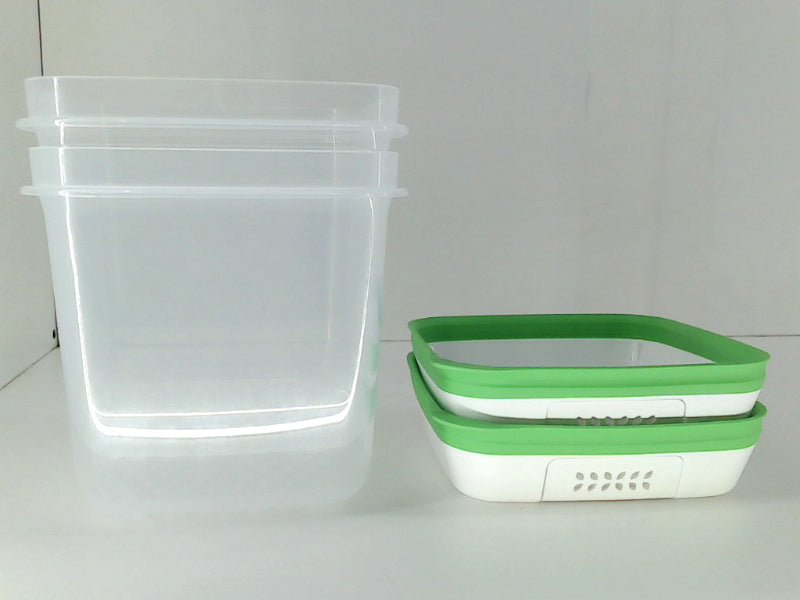 Rubbermaid Container Color Green Size 7.2c 1.7l 2pck