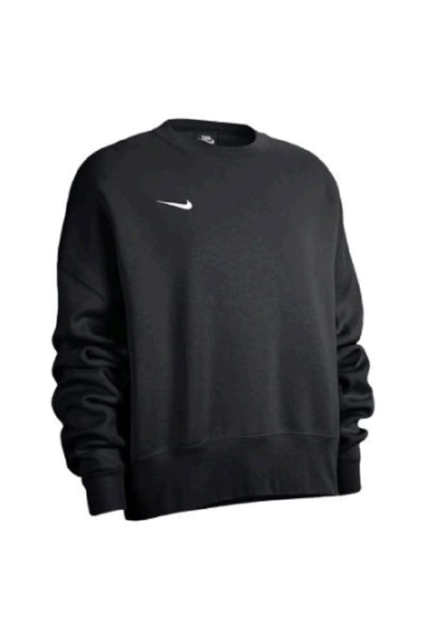 Nike Womens Team Fleece Sweatshirt Crew Black Medium