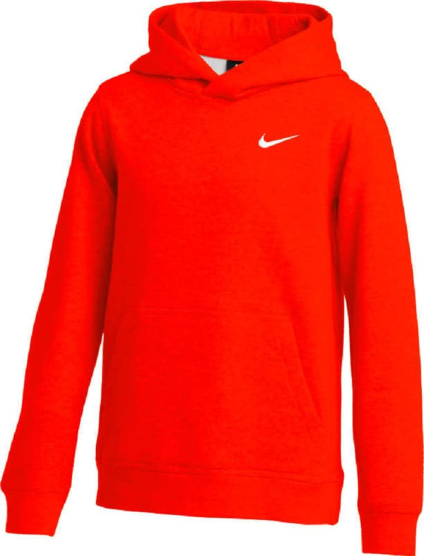 Nike Youth Fleece Pullover Hoodie (Orange Small) Color Orange Size Small