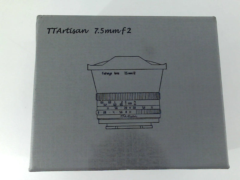 Ttartisan 7.5mmf2 Color Black Size 347g Compatible with MFT M4/3 Mount Cameras Like EPM1,EPM2, G1,G2 Mirrorless Camera