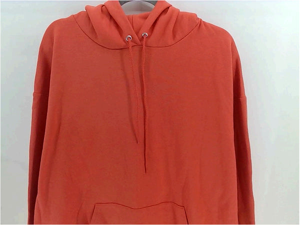 Champion Mens Sweatshirt Long Sleeve Pullover Color Coral Size XX-Large