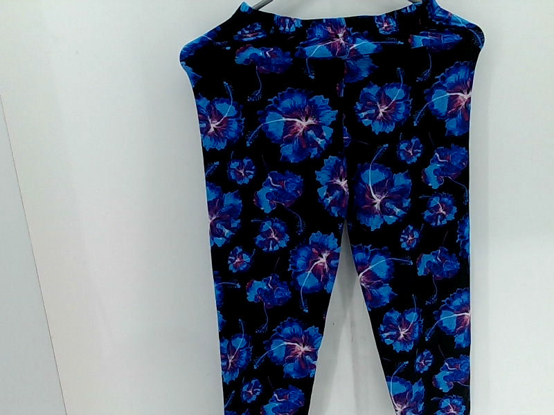 Floral Print Stretch Pull-On Pants Small