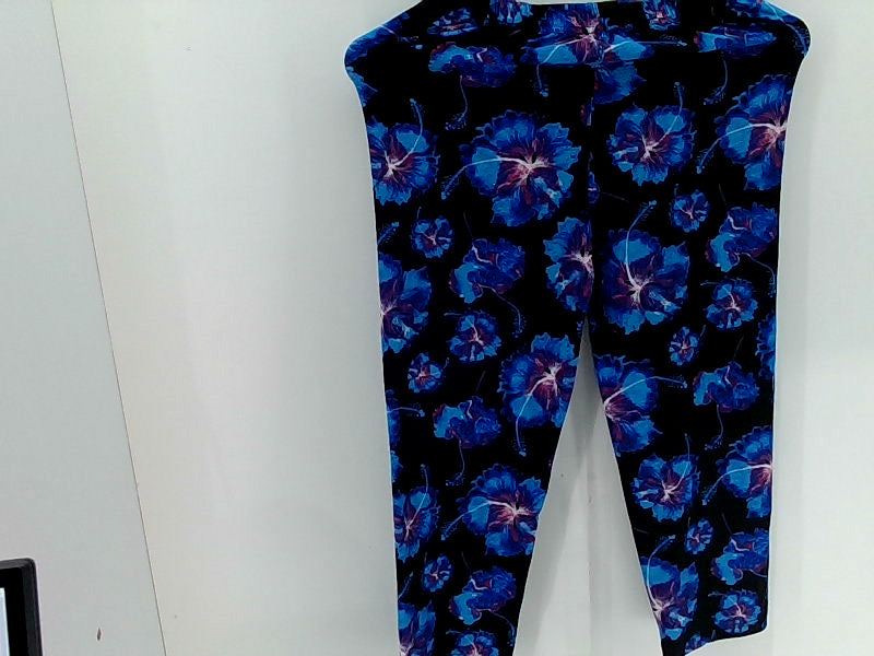 Floral Print Stretch Pull-On Pants Small