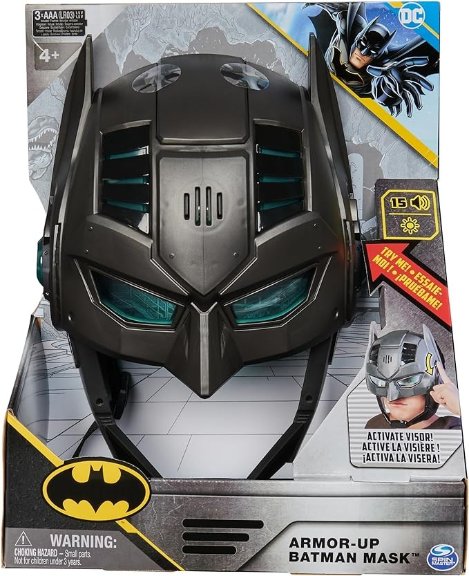 Dc Comics Armor Up Batman Mask 15 Plus Sounds & Phrases Lights Kids Roleplay