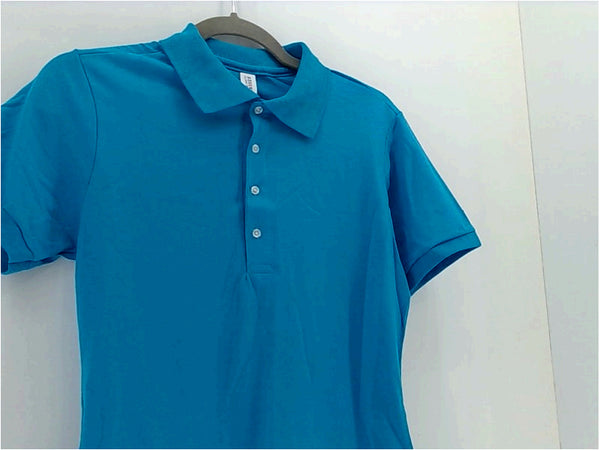 Jerzees Womens Polo Regular Short Sleeve Polo Color Turquoise Size Small