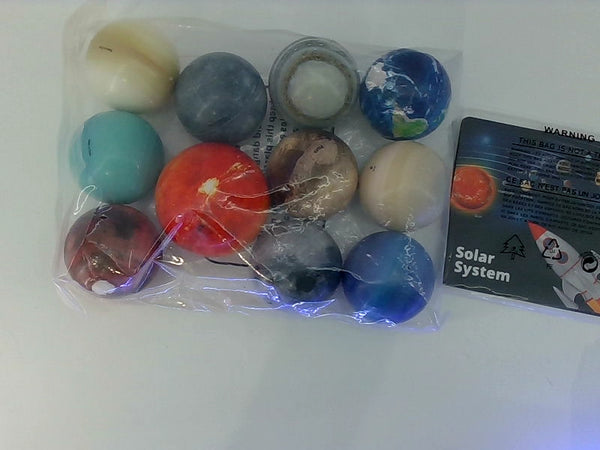 Solar System Stress Ball Play Set MultiColor Size 11 Balls