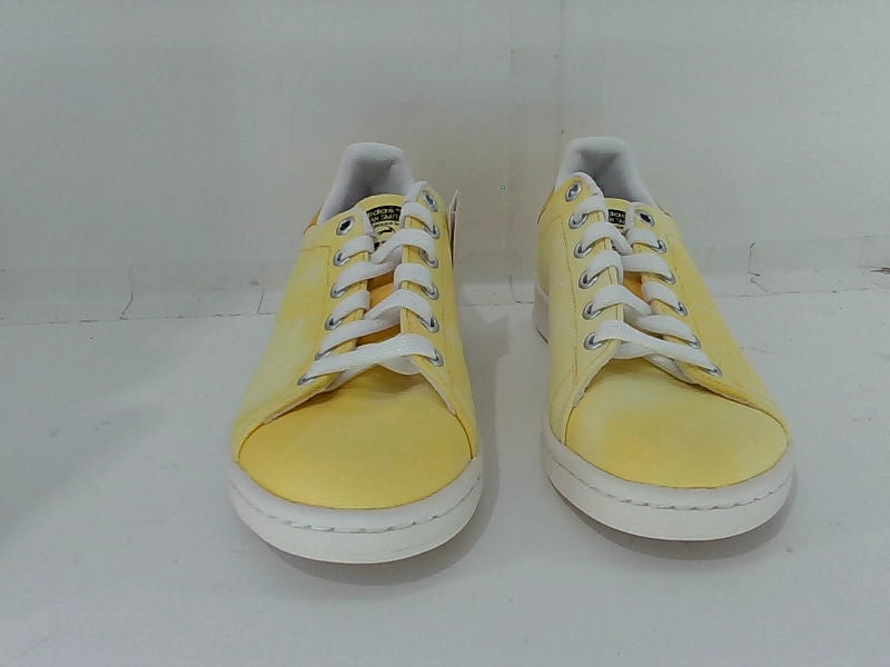 Adidas Boys Stan Smith Yellow Sneakers Size 4 Pair Of Shoes