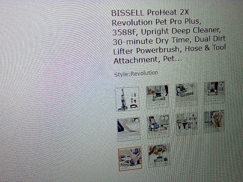 Bissell Revolution Proheat Pet Carpet Cleaner with Accessories