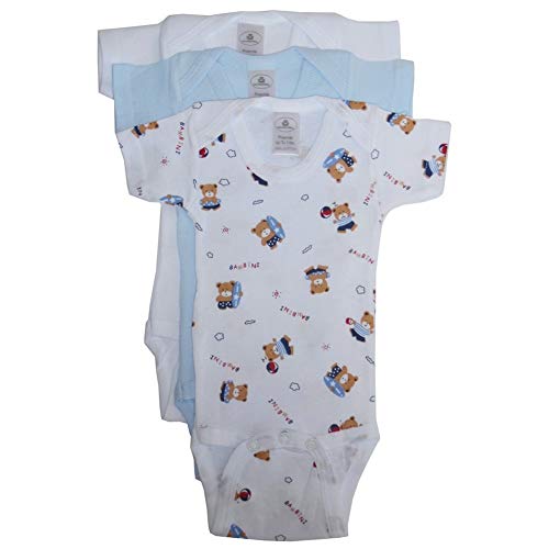 Bambini Baby Short Sleeve One Piece 3-Pack - Newborn