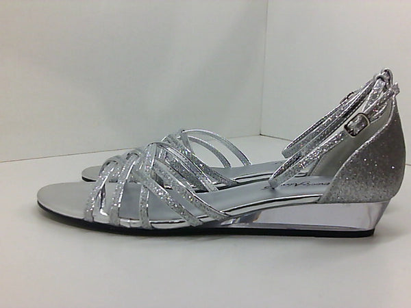 Easy Street Womens 30-8457 Open Toe Color Light Grey Size 7.5 Pair of Shoes
