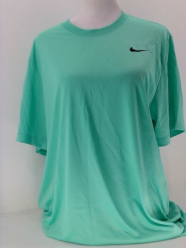 Nike Mens Park Vll Jersey Hyper Short T-Shirt Color Turquoise Size Large