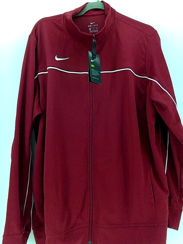 Nike Womens Team Rivalry Jacket Regular Zipper Casual Color Marron Size XLarge