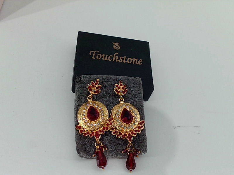 Artemis Long Earrings Color Gold Red