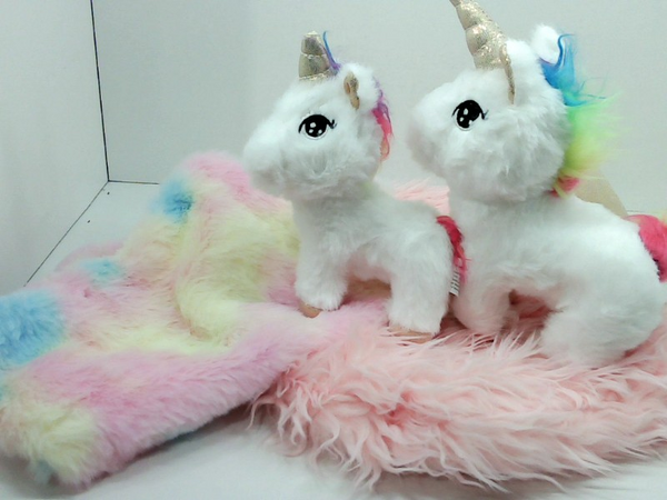 Perfectto Design Girls Unicorn Stuffed Toy Color Multicolor Size 4 Pieces