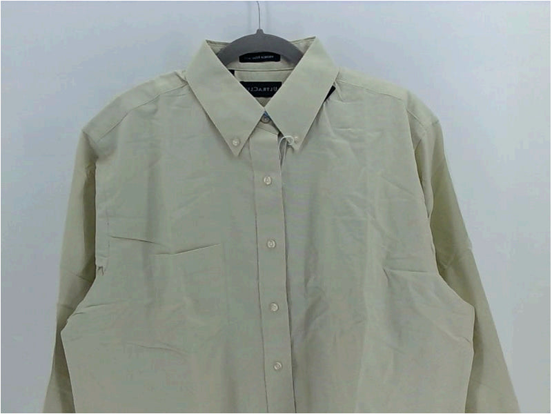 Ultra Club Mens DRES SHIRT Regular Long Sleeve Dress Shirt Color Light Green Size Large