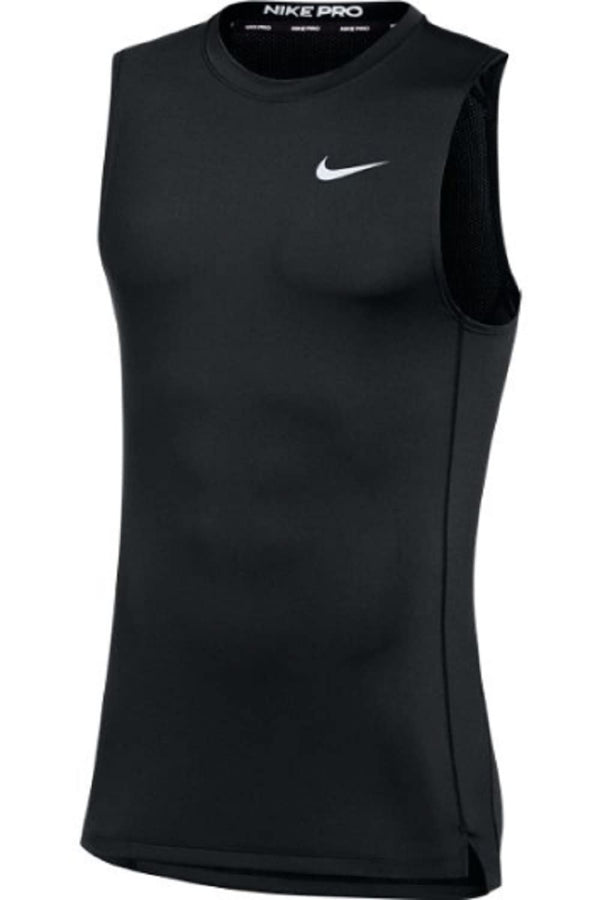 Nike Mens Pro Sleeveless Fitted Training Tee Color Black Size Medium