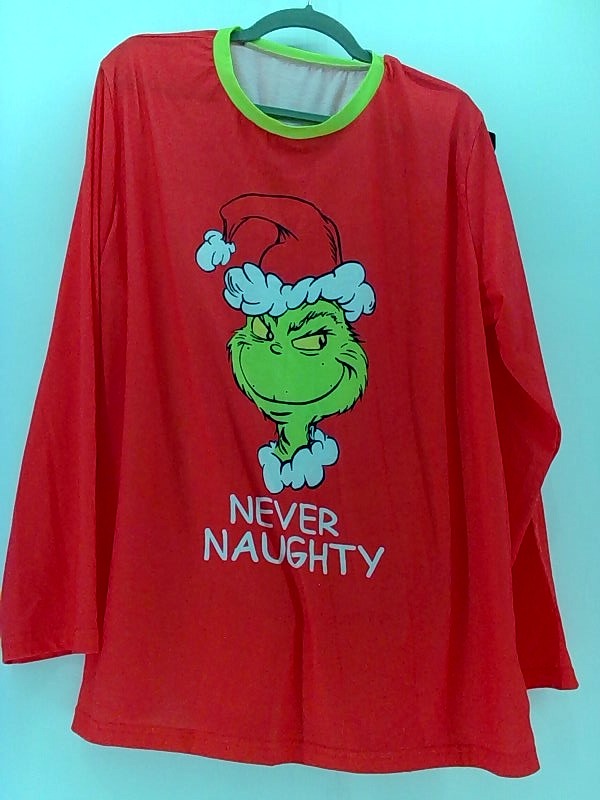 Men's Grinch Pajama Set - 4X-Large, Red/Green