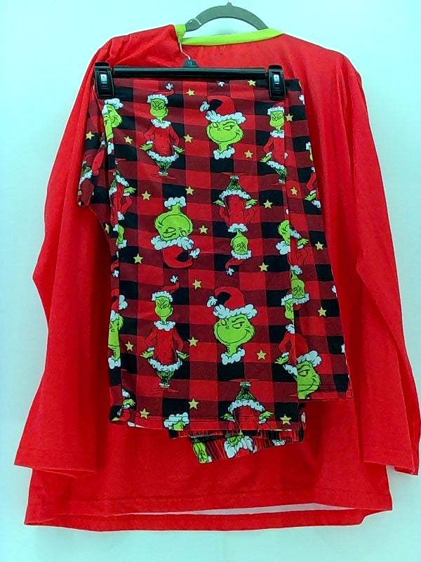 Men's Grinch Pajama Set - 4X-Large, Red/Green