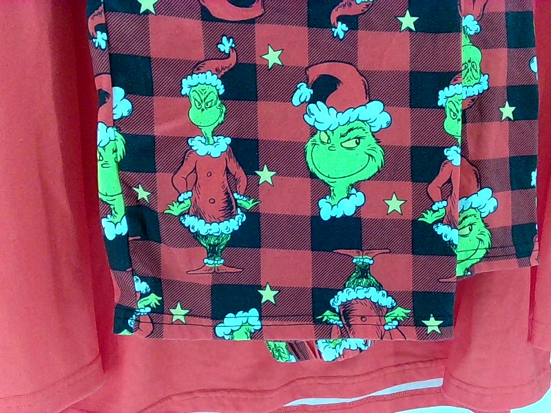 Men's Grinch Pajama Set - 4X-Large, Red/Green