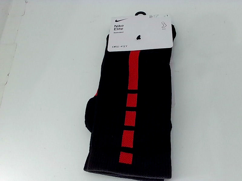 Nike Elite Basketball Crew Socks Medium - Black/Red