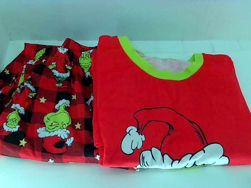 Men's Grinch Pajama Set - 4X-Large, Red/Green