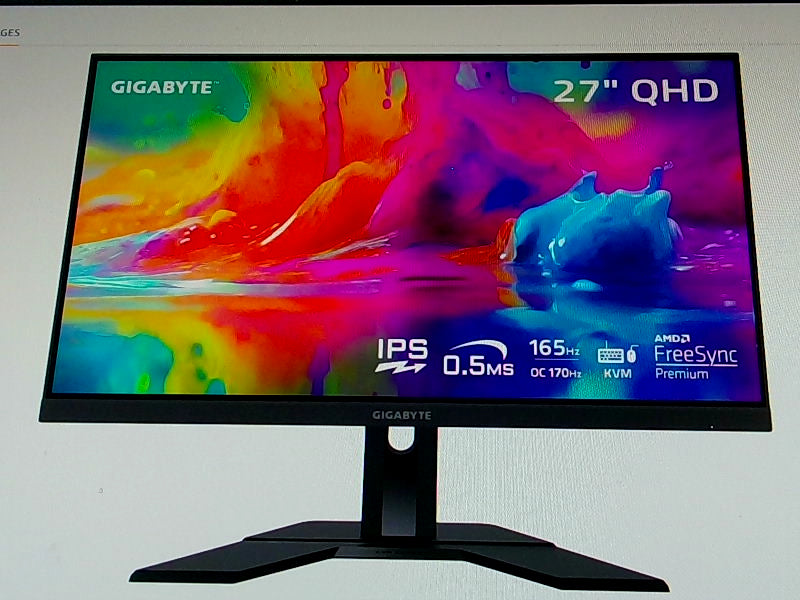 Gigabyte M27q 27 Inch Qhd Gaming Monitor With 165hz Refresh Rate