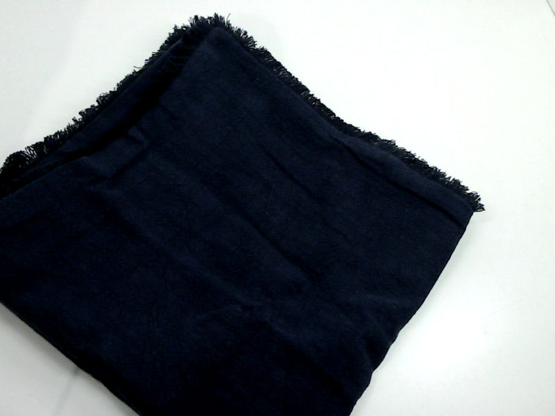 Fringed Navy Blue Pillow Cover 20x20 Inches