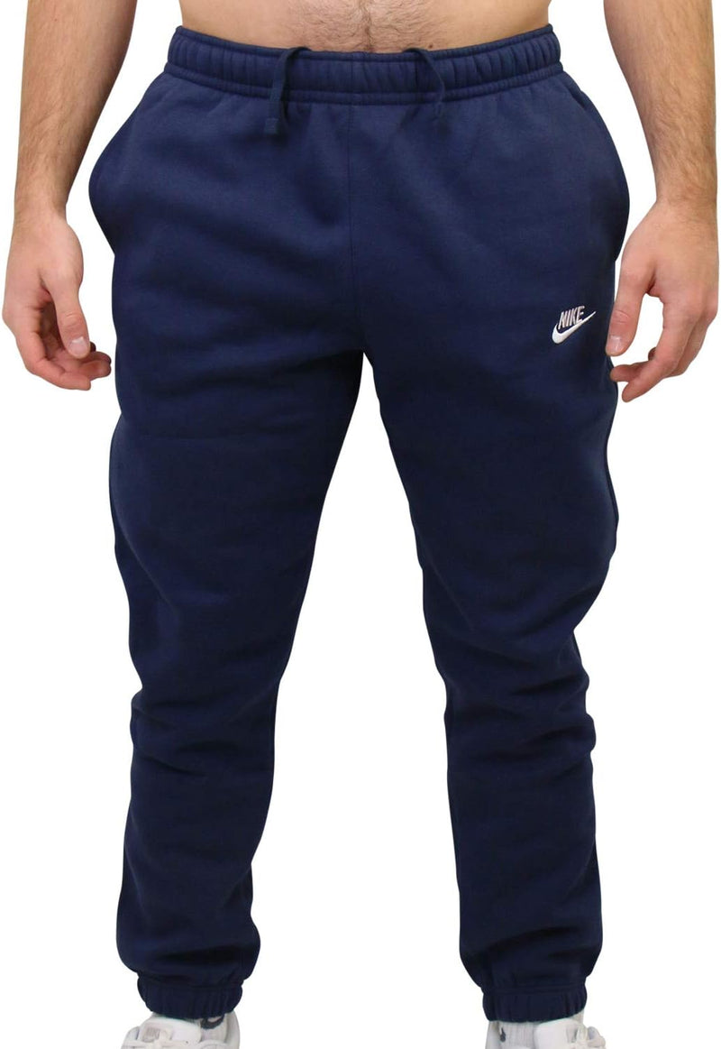 Nike Mens Club Open-Hemmed Pants  Color Navy/White Size Small