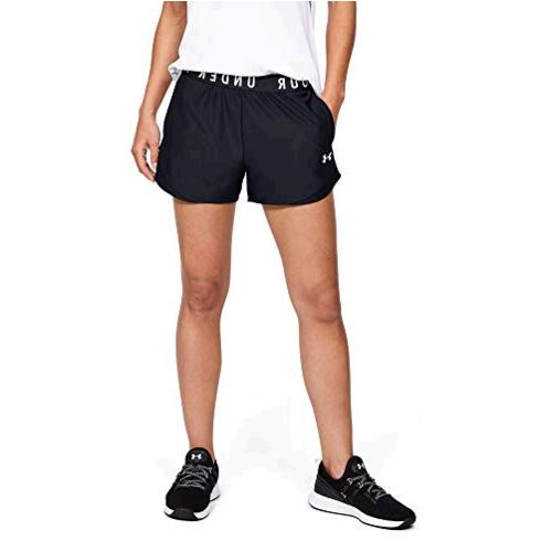 Under Armour Women's Play Up 3.0 Black Shorts - Large