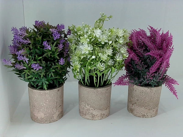 Velener Baby Breath Artificial Flowers Color Purple/white/lilac Size 3pcs