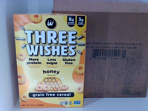 Three Wishes Honey Protein Cereal Honey Flavor No Size