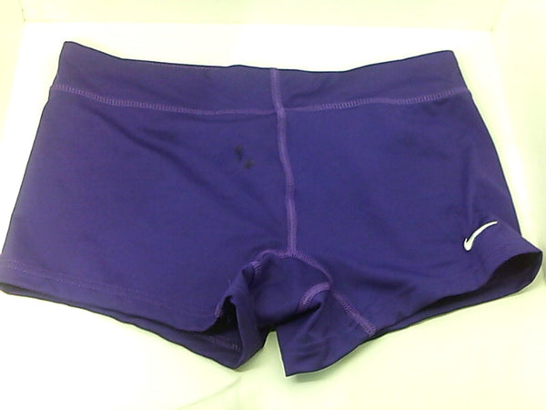 Nike Womens Perf 3.75 Game Short Stretch Strap Pull On Active Shorts Color Purple Size Small