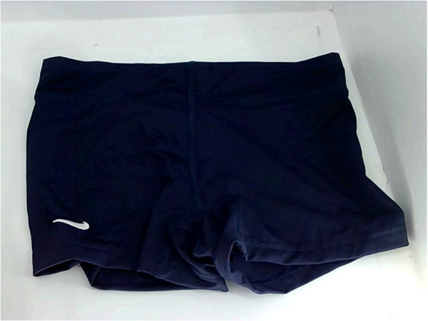 Nike Girls Short Youth Stretch Strap Shorts Color Navy Blue Size Large