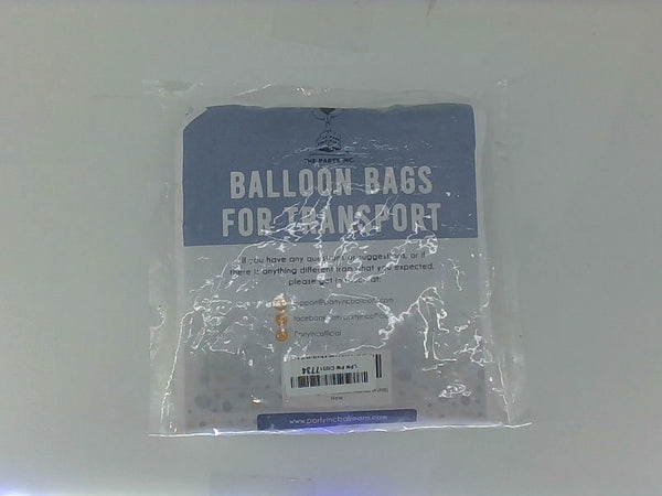 Party Inc Large Balloon Bags For Transport Color Clear Size 80x40''